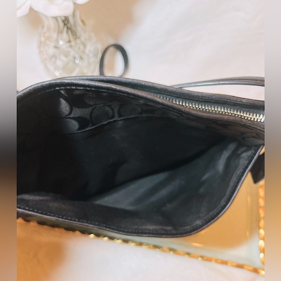 New Coach Black CC Web and Leather Crossbody Handbag - Picture 9 of 16